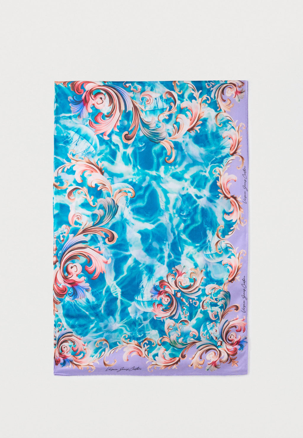 FOULARD PAREO UNISEX - Beach accessory - aqua/mauve