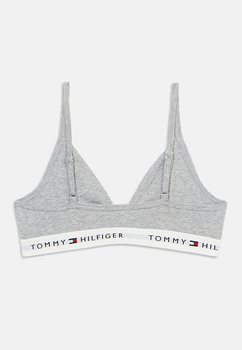 2-PACK SIGNATURE UNPADDED TRIANGLE BRALETTE - Bustier - white/grey