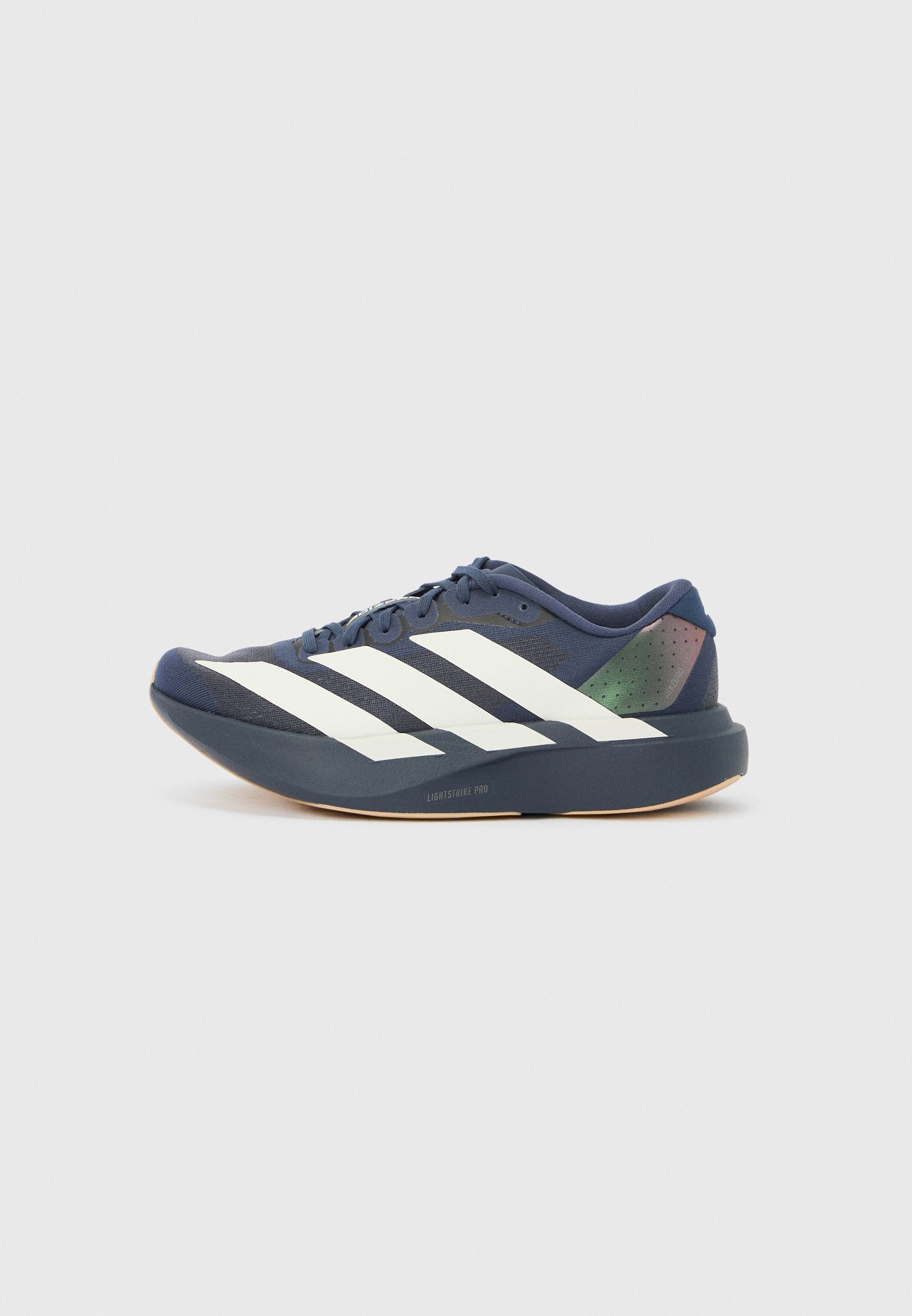 ADIZERO EVO SL J UNISEX - Road running shoes - shadow navy/white/warm sandstone