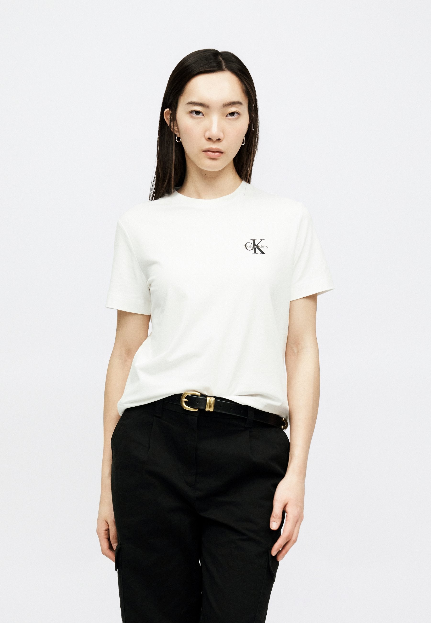MONOGRAM TEE - Basic T-shirt - bright white