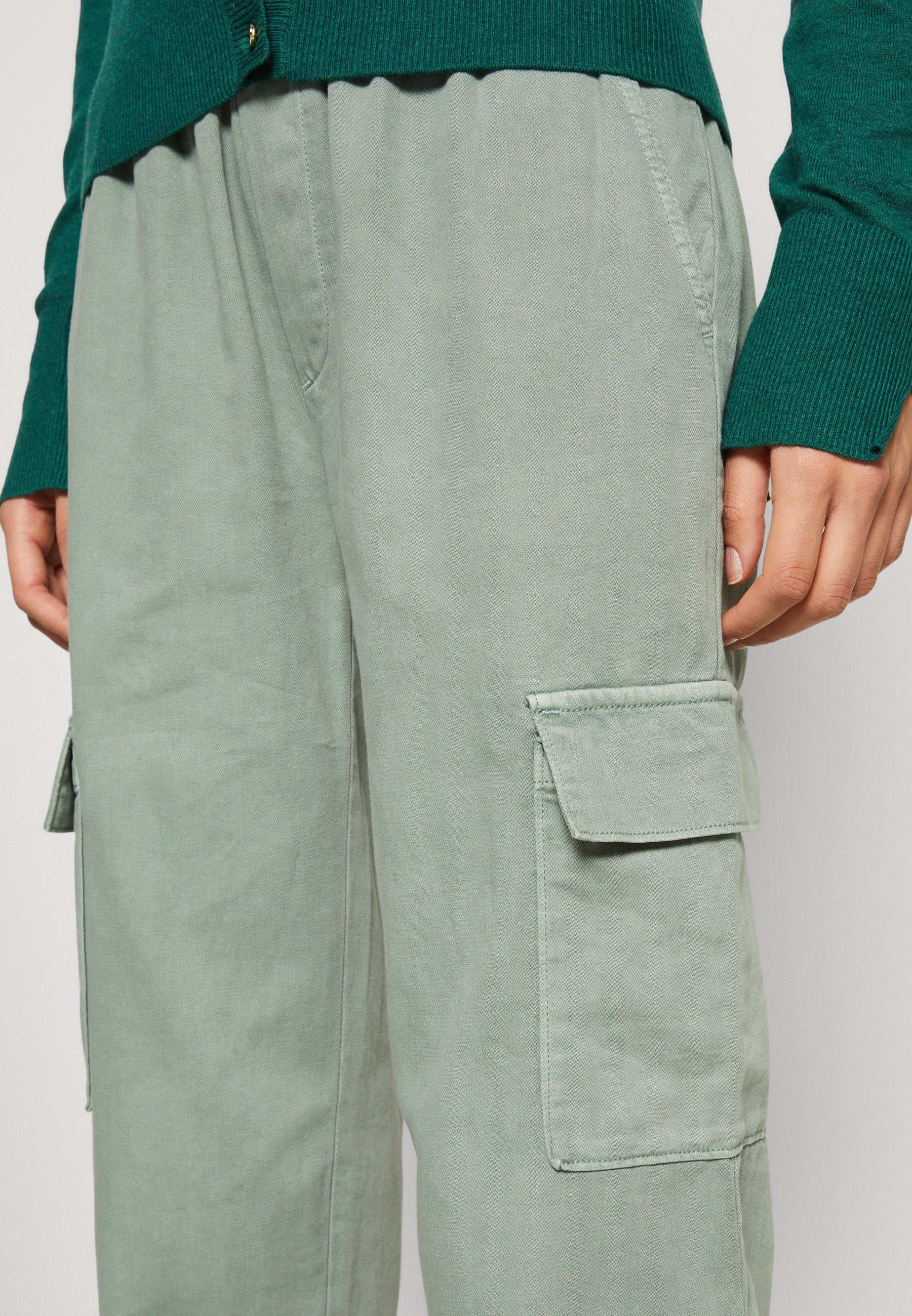 BROKEN PULL ON PANT - Cargo trousers - sage