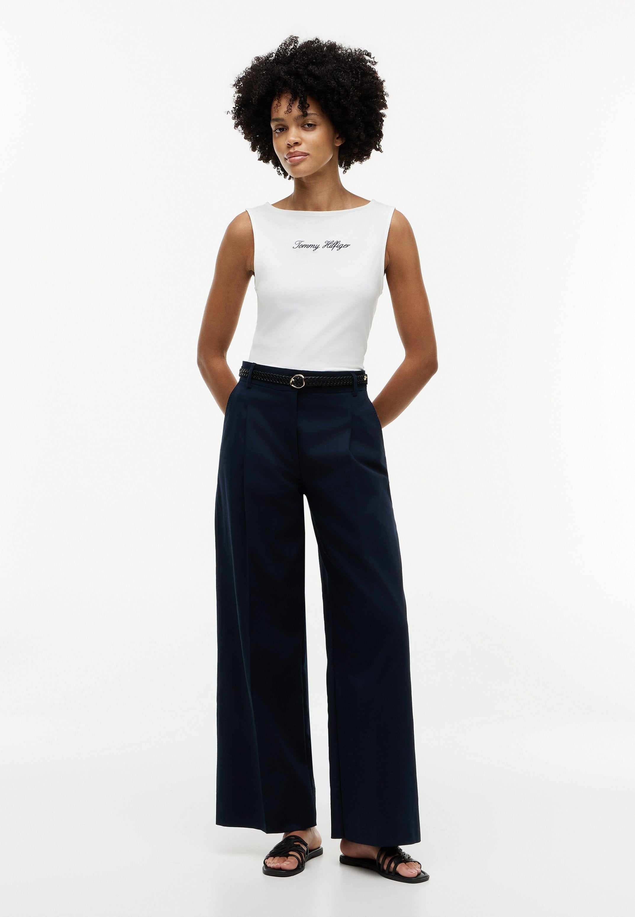 CLASSIC SCRIPT BOAT - Top - ecru