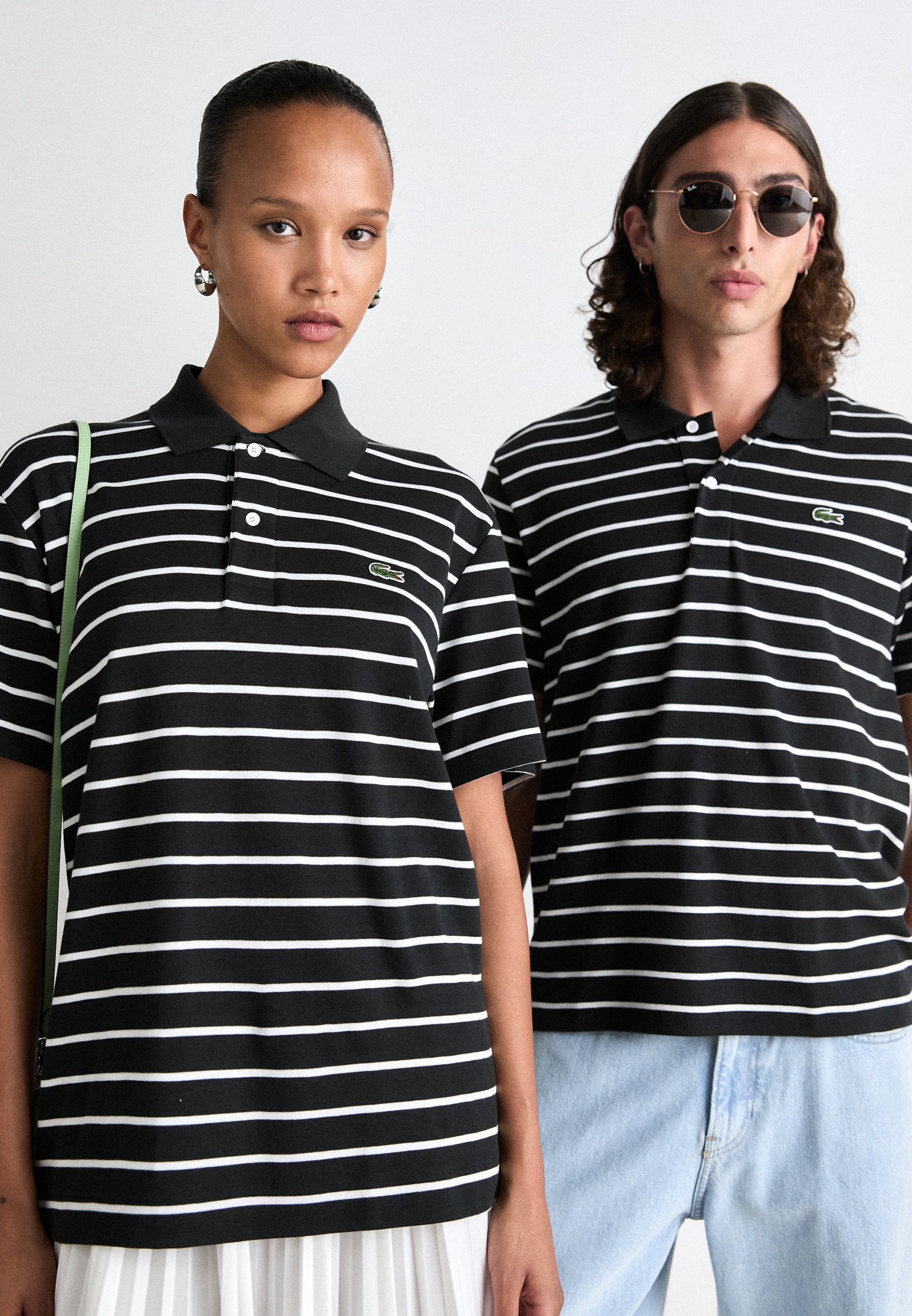 UNISEX - Polo tişört - siyah/beyaz