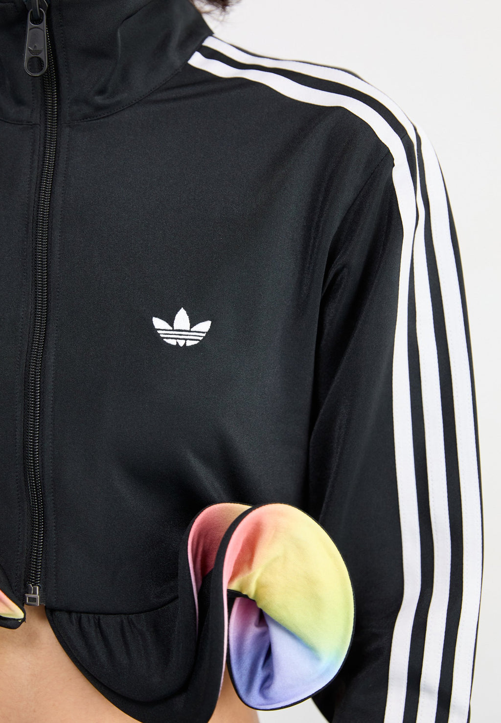 X JEREMY SCOTT PRIDE RUFFLE - Training jacket - black