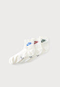 FUTRA UNISEX 3 PACK - Socks - off-white