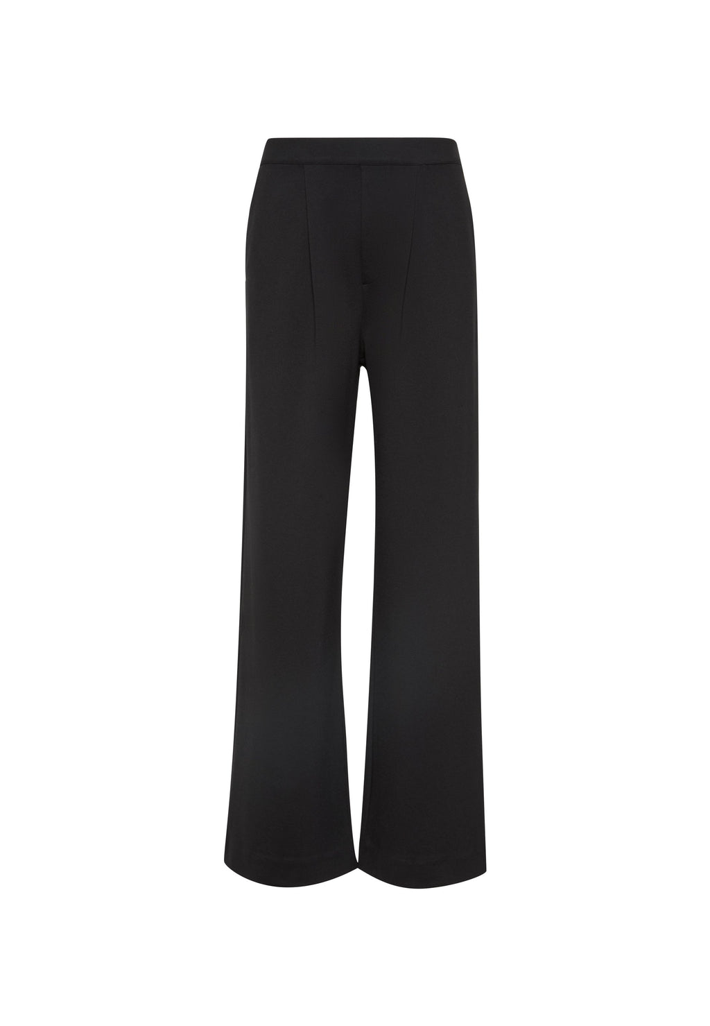 PONTE WIDE LEG PANT - Trousers - black