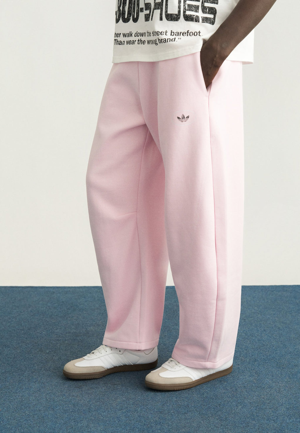 PANTALON GRAPHIQUE UNISEXE - Bas de survêtement - rose clair