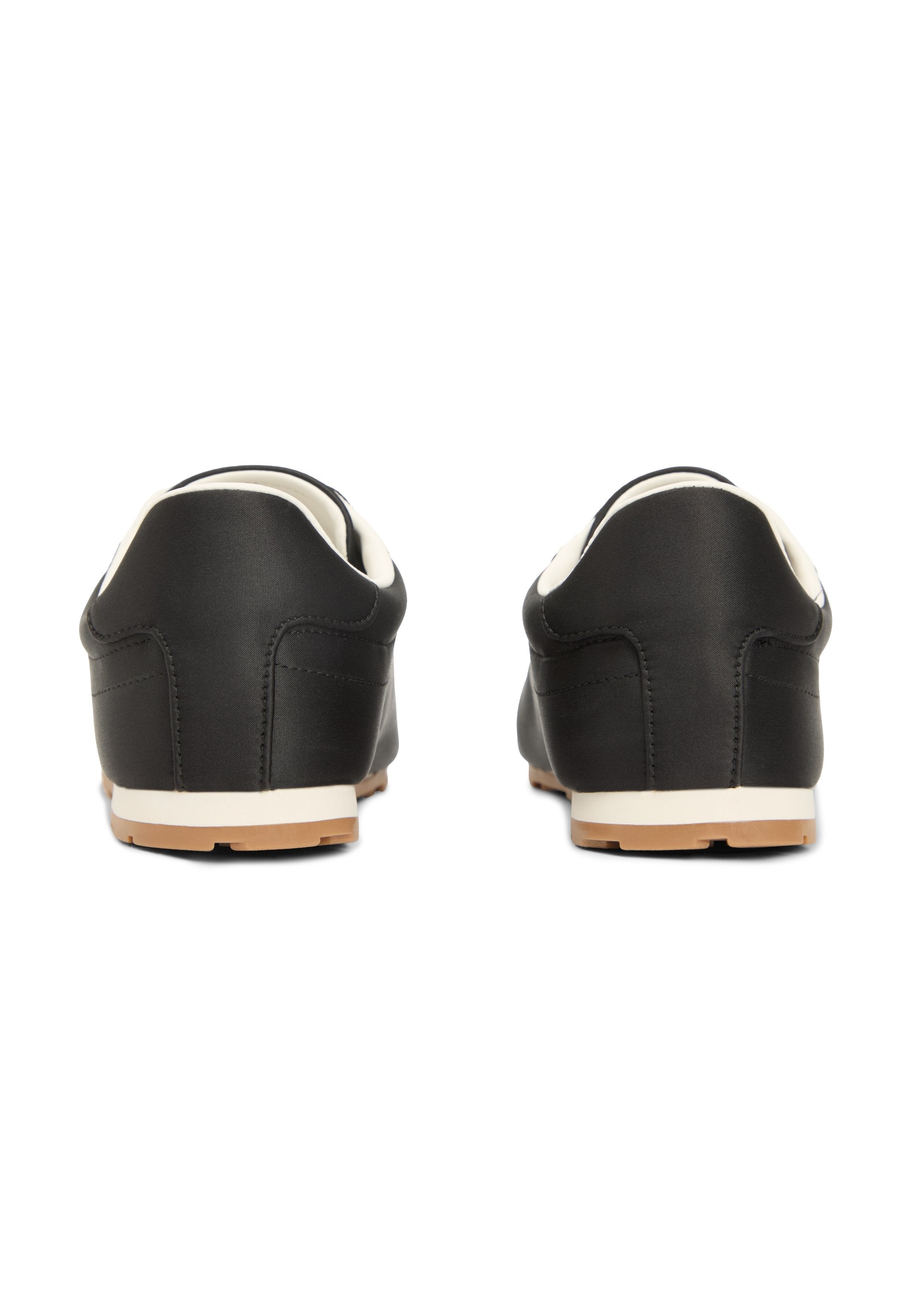 TH MONOGRAM SATIN TRAINERS - Trainers - black