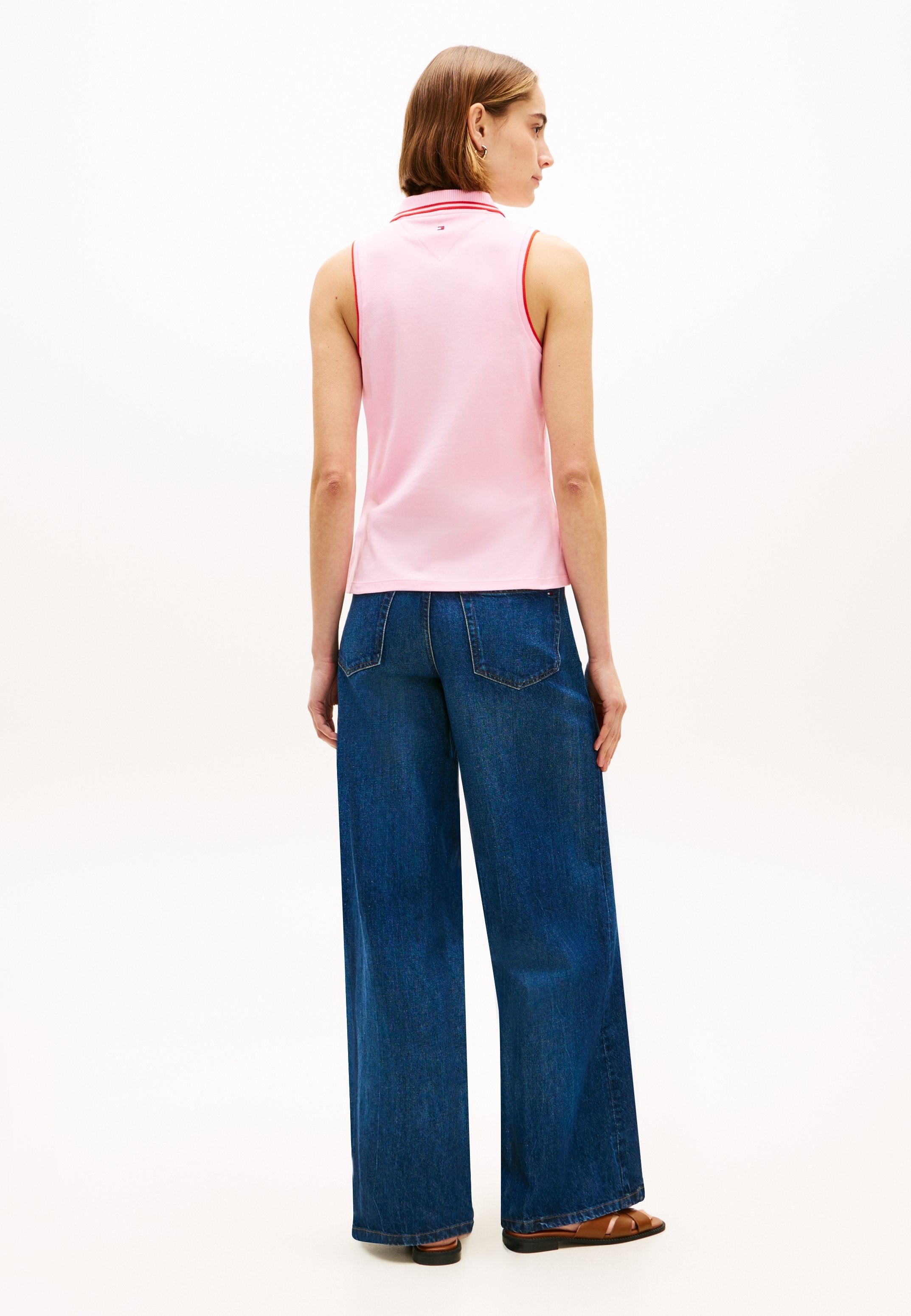 1985 SLIM FIT PIQUE SLEEVELESS POLO SHIRT - Polo shirt - classic pink