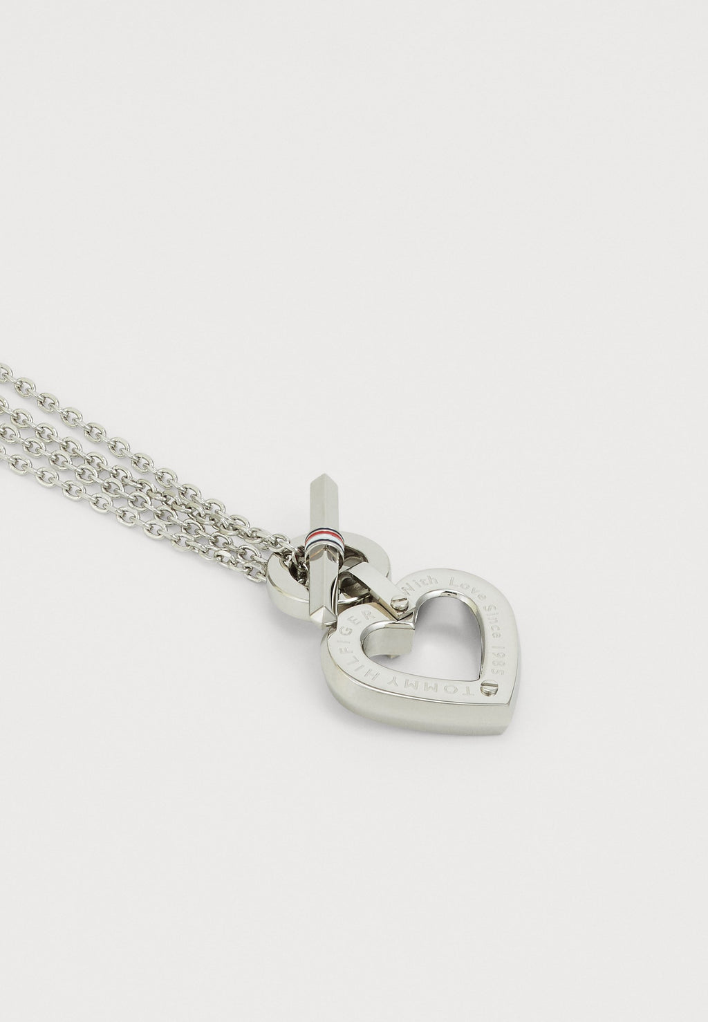 TOGGLE HEART - Necklace - silver-coloured