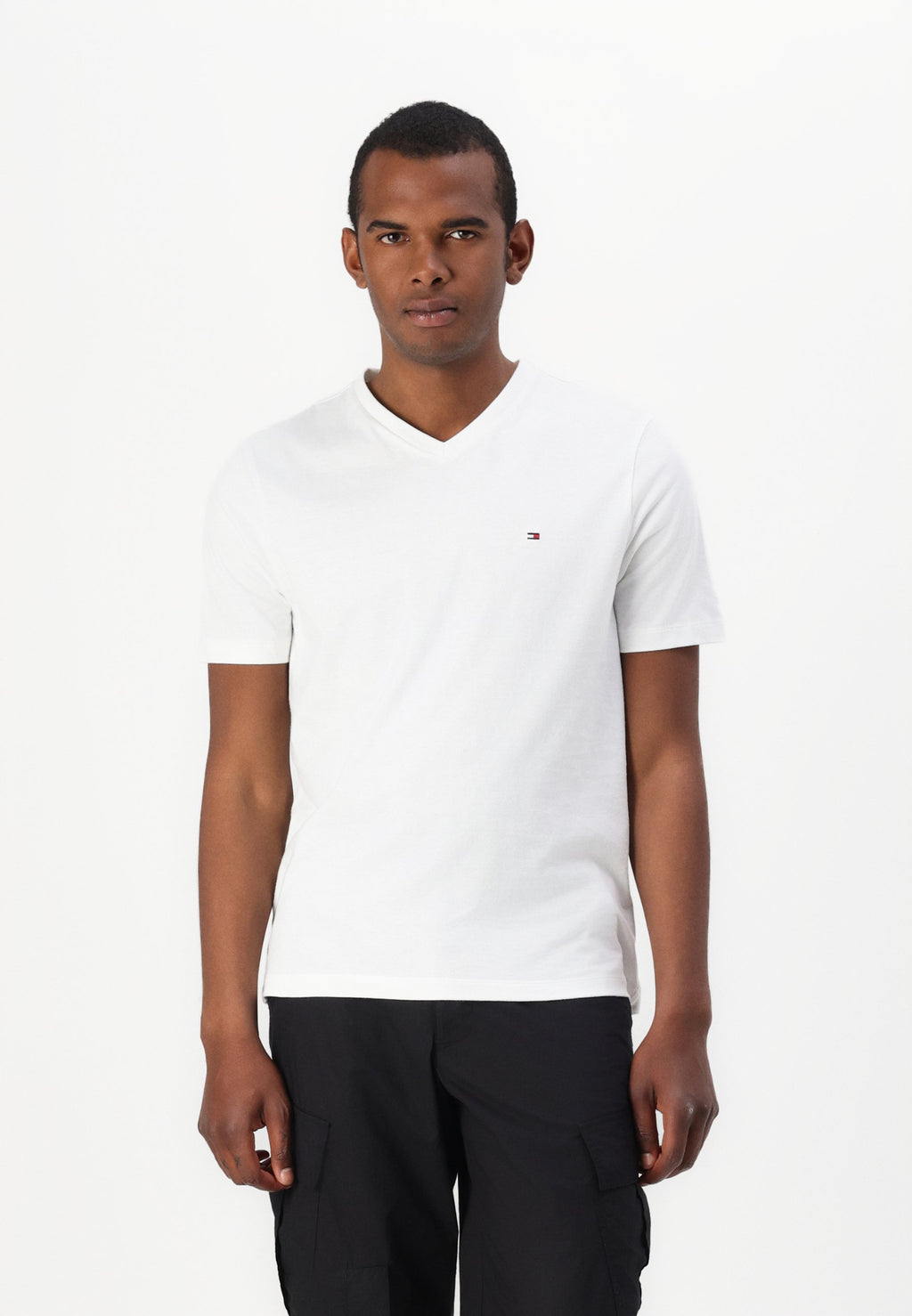 ESSENTIAL V NECK TEE CORE - Basic T-shirt - white