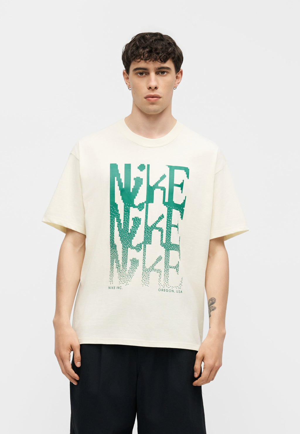 TEE - Print T-shirt - coconut milk