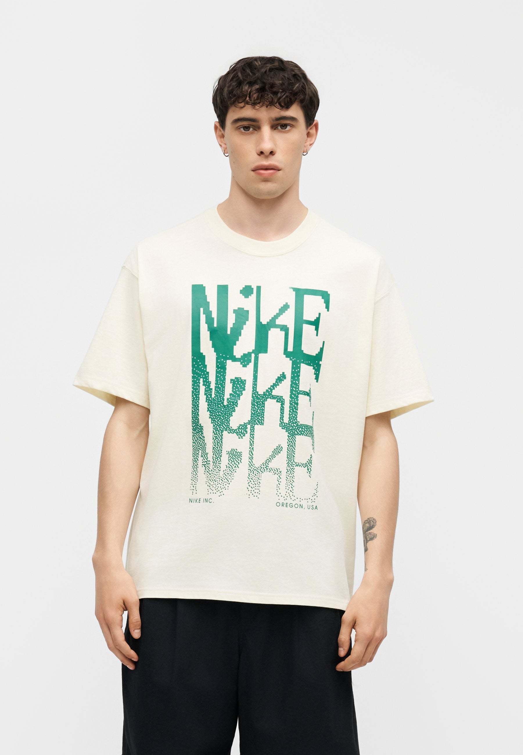 TEE - Print T-shirt - coconut milk