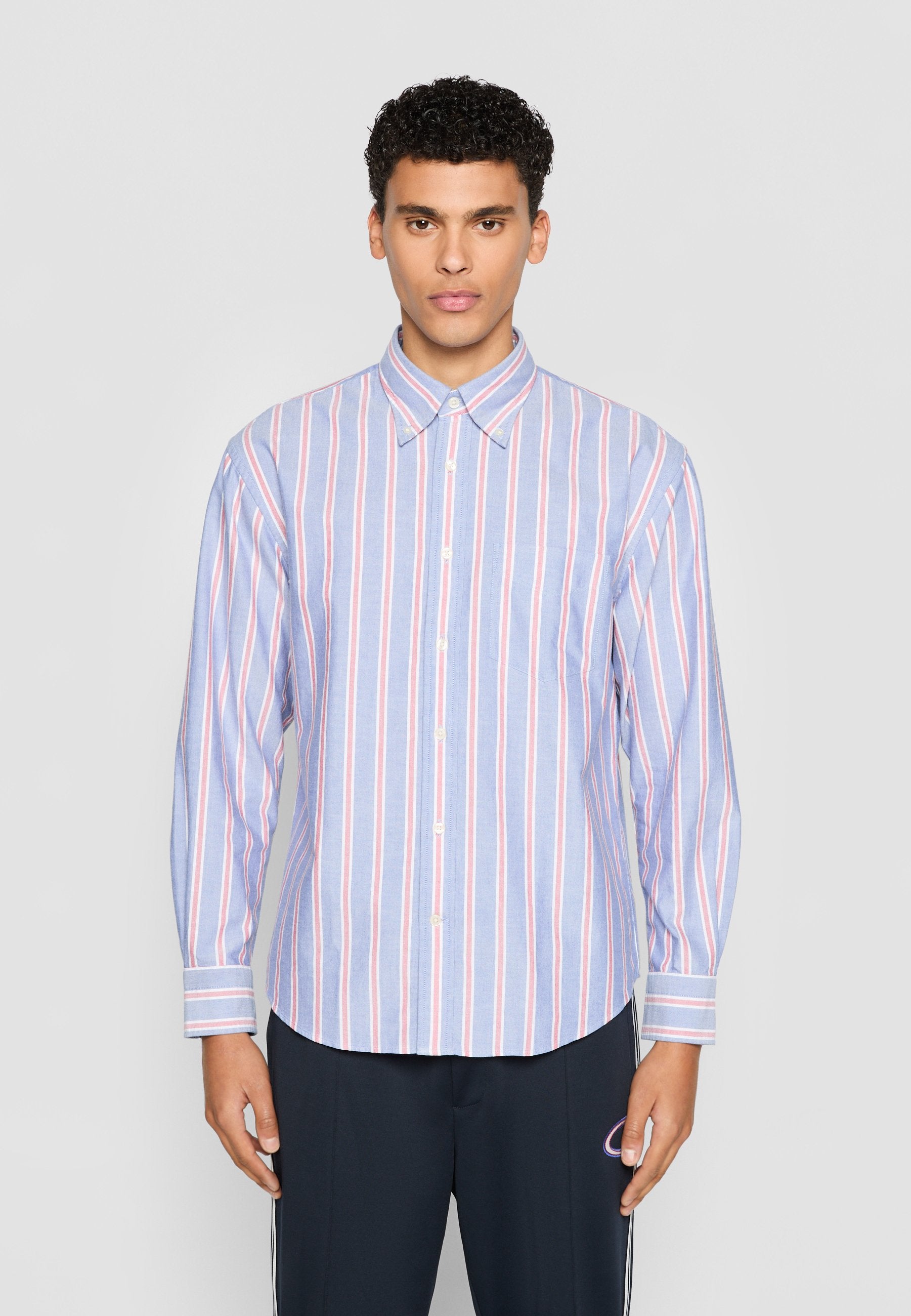 CHEMISE RAYÉE OXFORD HERITAGE 2.0 REL EXCLUSIVE - Blouse - bleu collégial