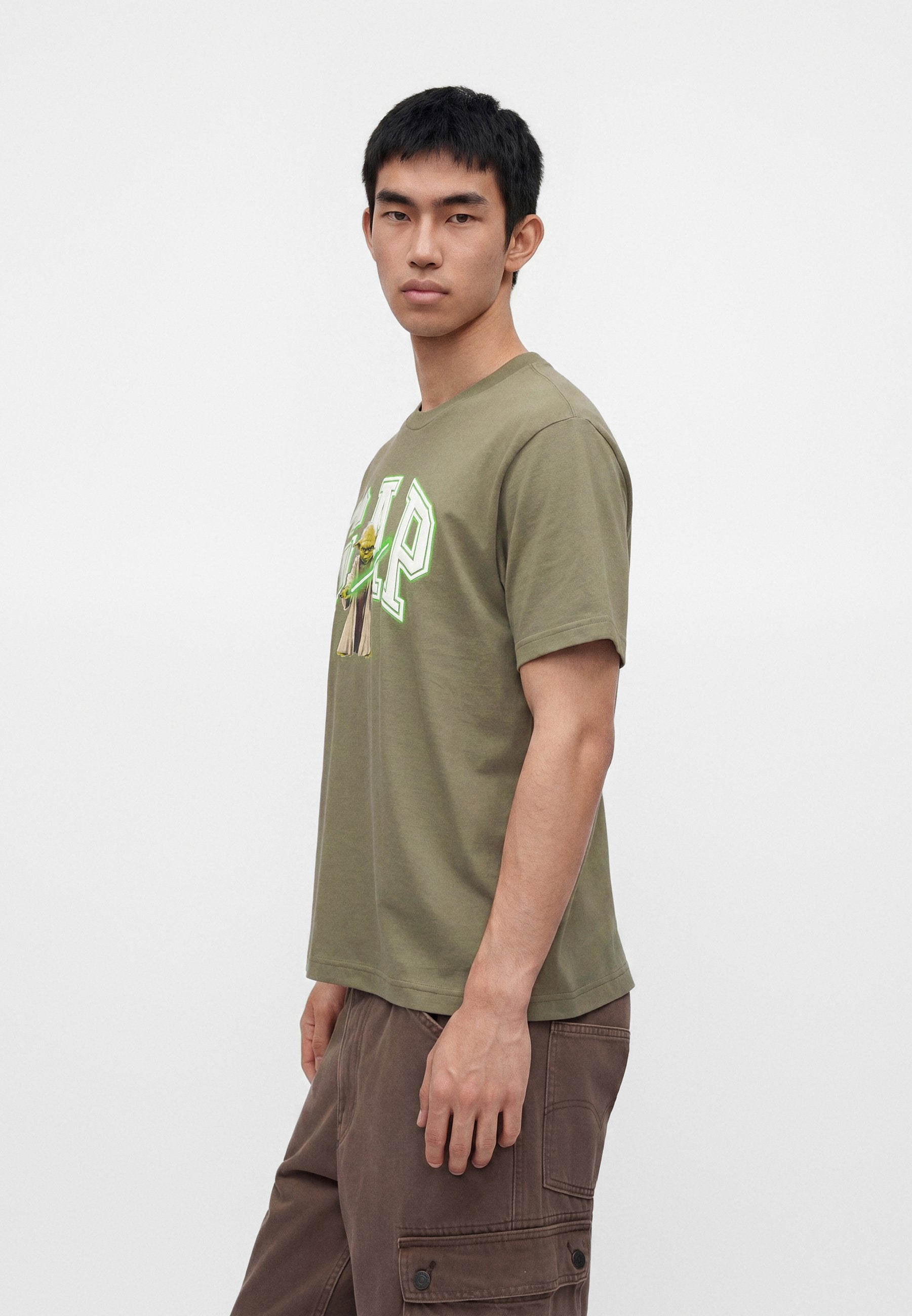YODA TEE - Print T-shirt - mesculen green