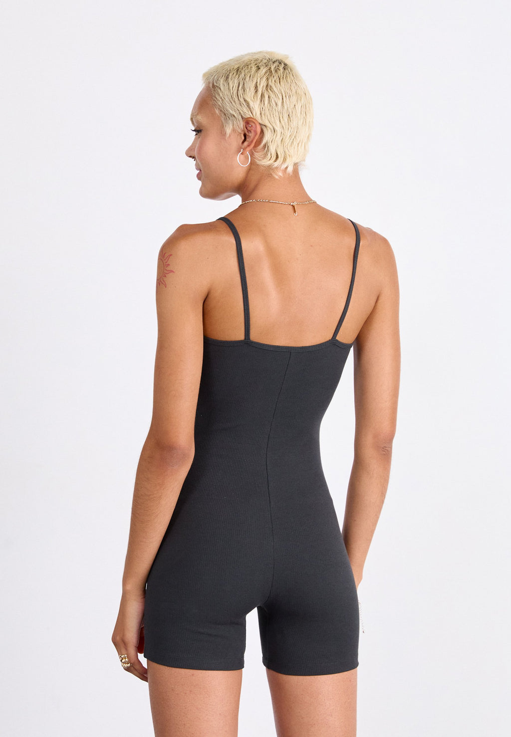 ESSENTIALS RIBBED BODYSUIT - Body - black