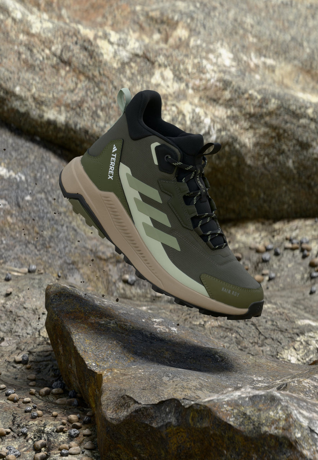 ANYLANDER MID - Hiking shoes - shadow olive/tent green/halo green
