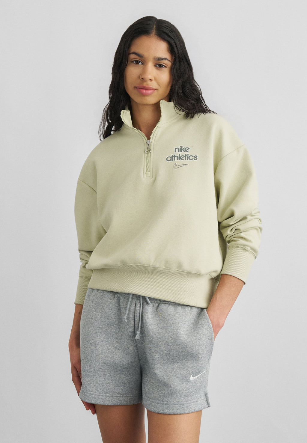 Sweatshirt - olive aura