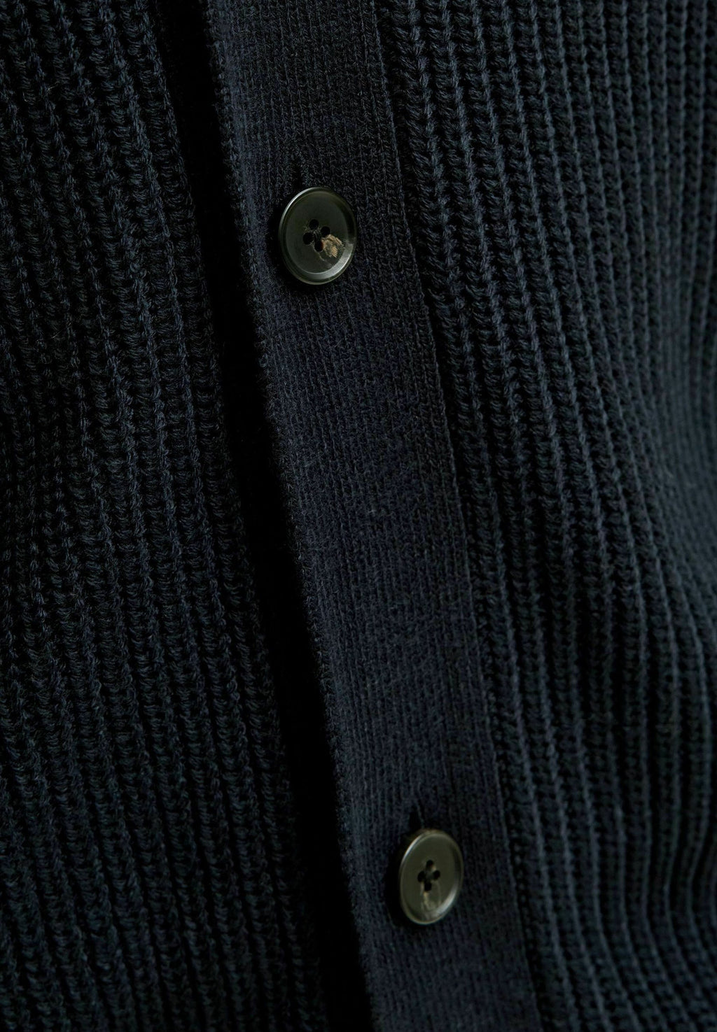 Knitted Plain Knitted - Cardigan - sky captain