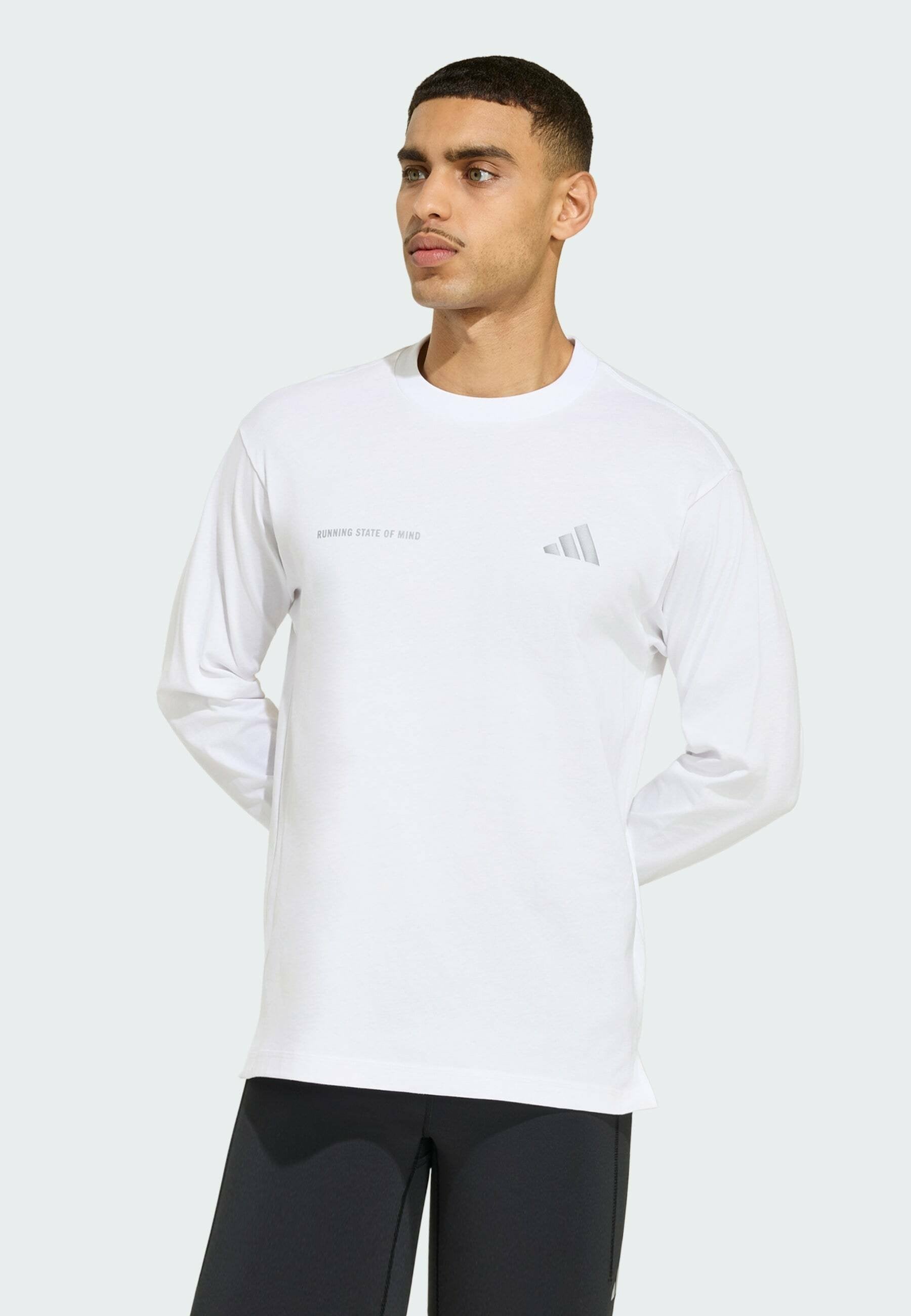 RCC LS UF - Long sleeved top - white   reflective silver