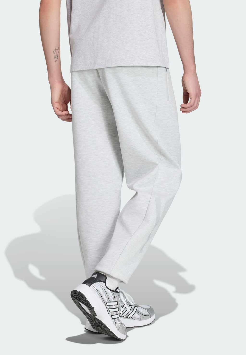 ADIDAS Z.N.E. PANTS - Tracksuit bottoms - light grey heather
