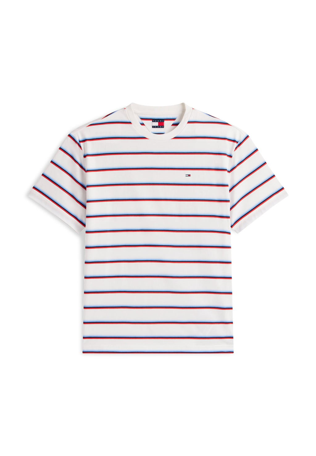 HILFIGER FLAG STRIPE RELAXED JERSEY T-SHIRT - Print T-shirt - ecru