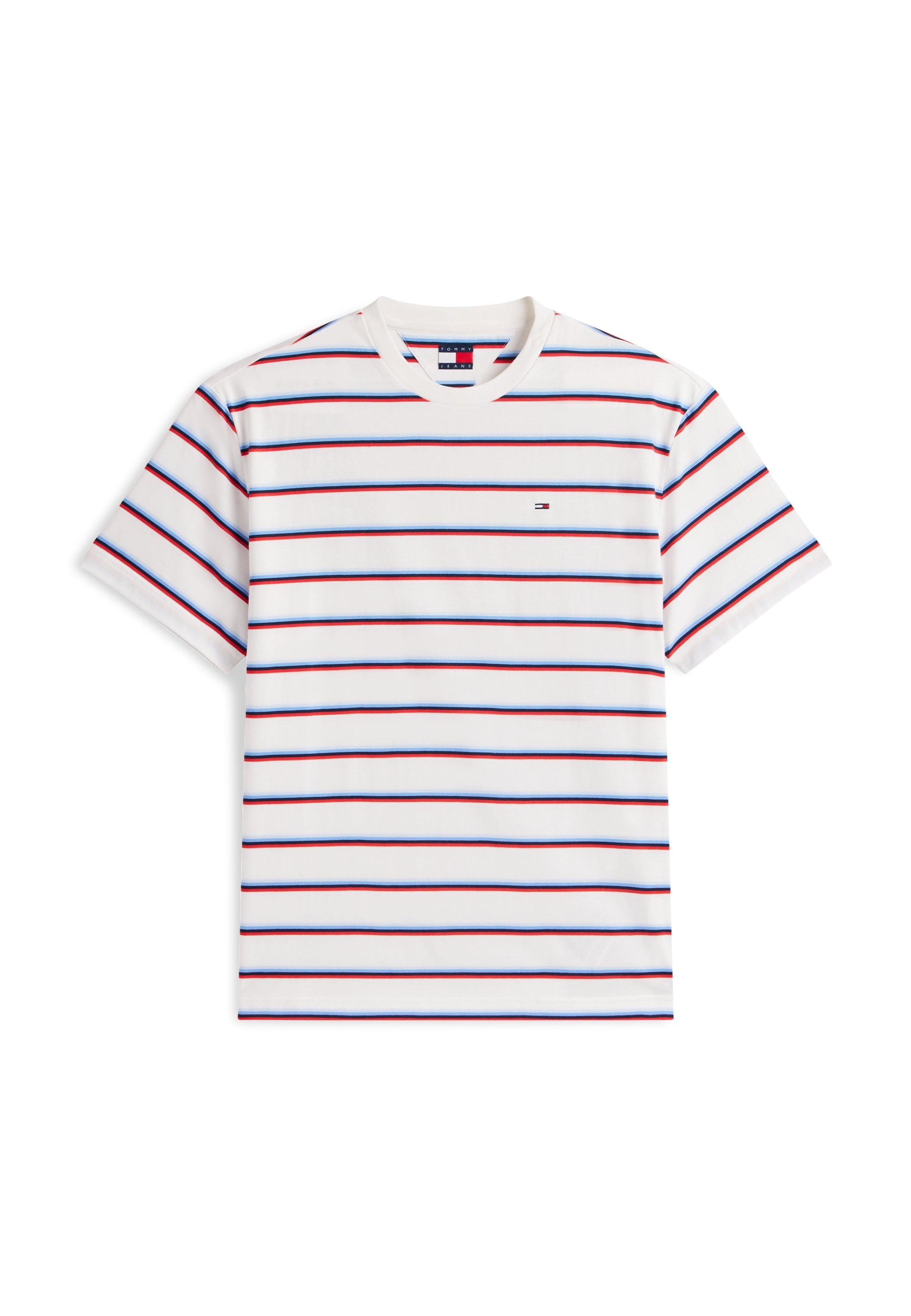 HILFIGER FLAG STRIPE RELAXED JERSEY T-SHIRT - Print T-shirt - ecru