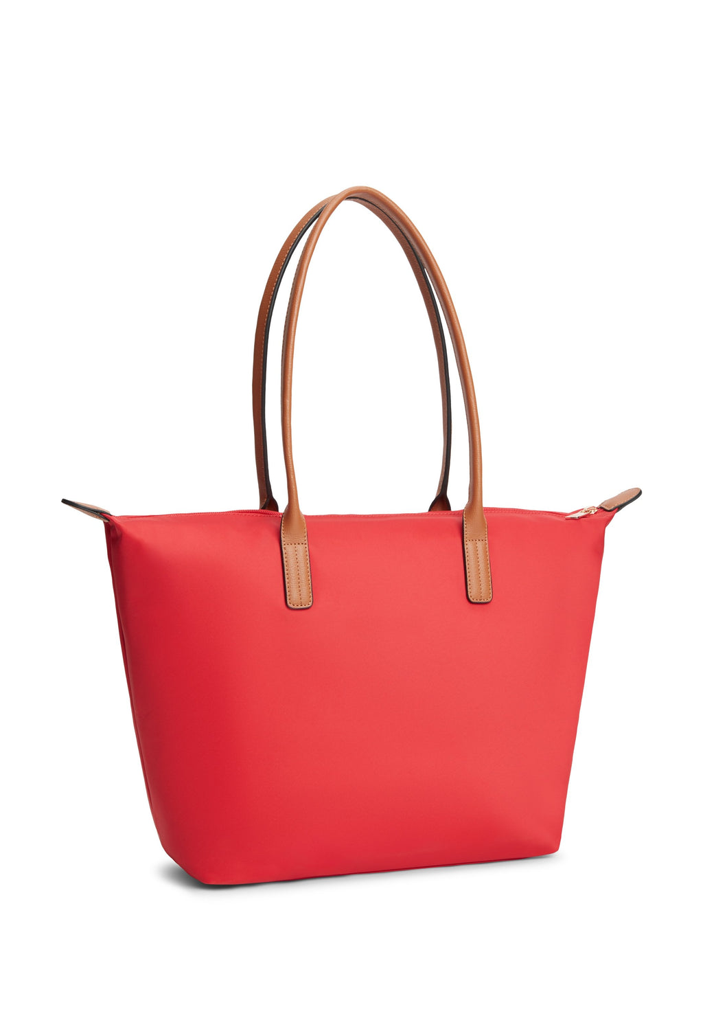 TH MONOGRAM CONTRAST HANDLE TOTE BAG - Tote bag - primary red