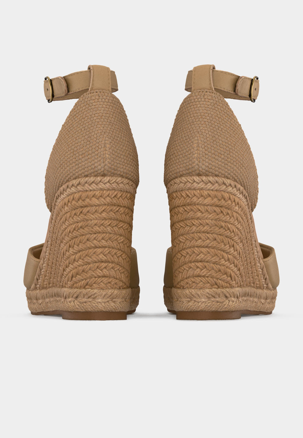 PLATE WEDGE - Platform sandals - desert