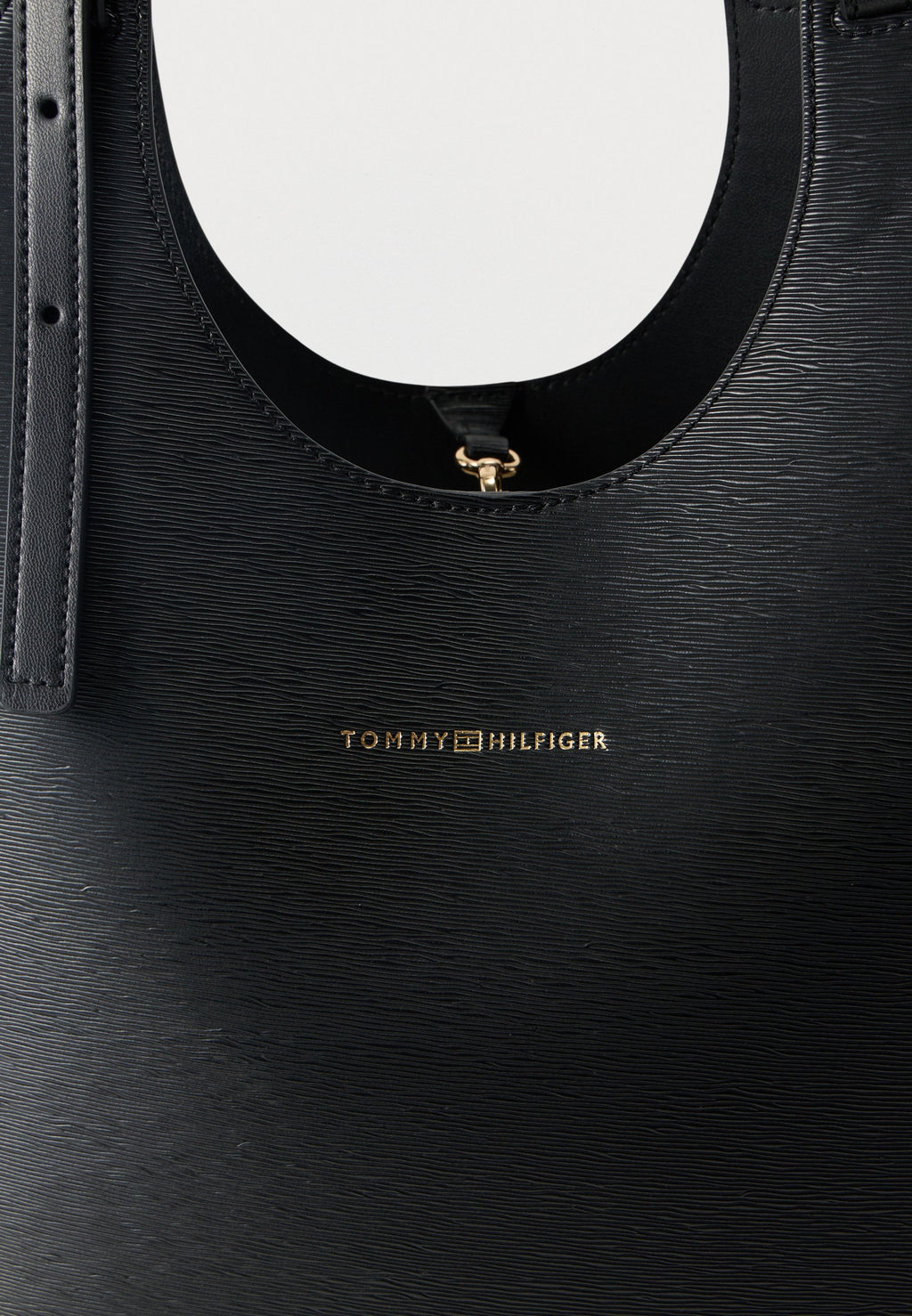 METALLIC LOGO TOTE BAG - Tote bag - black