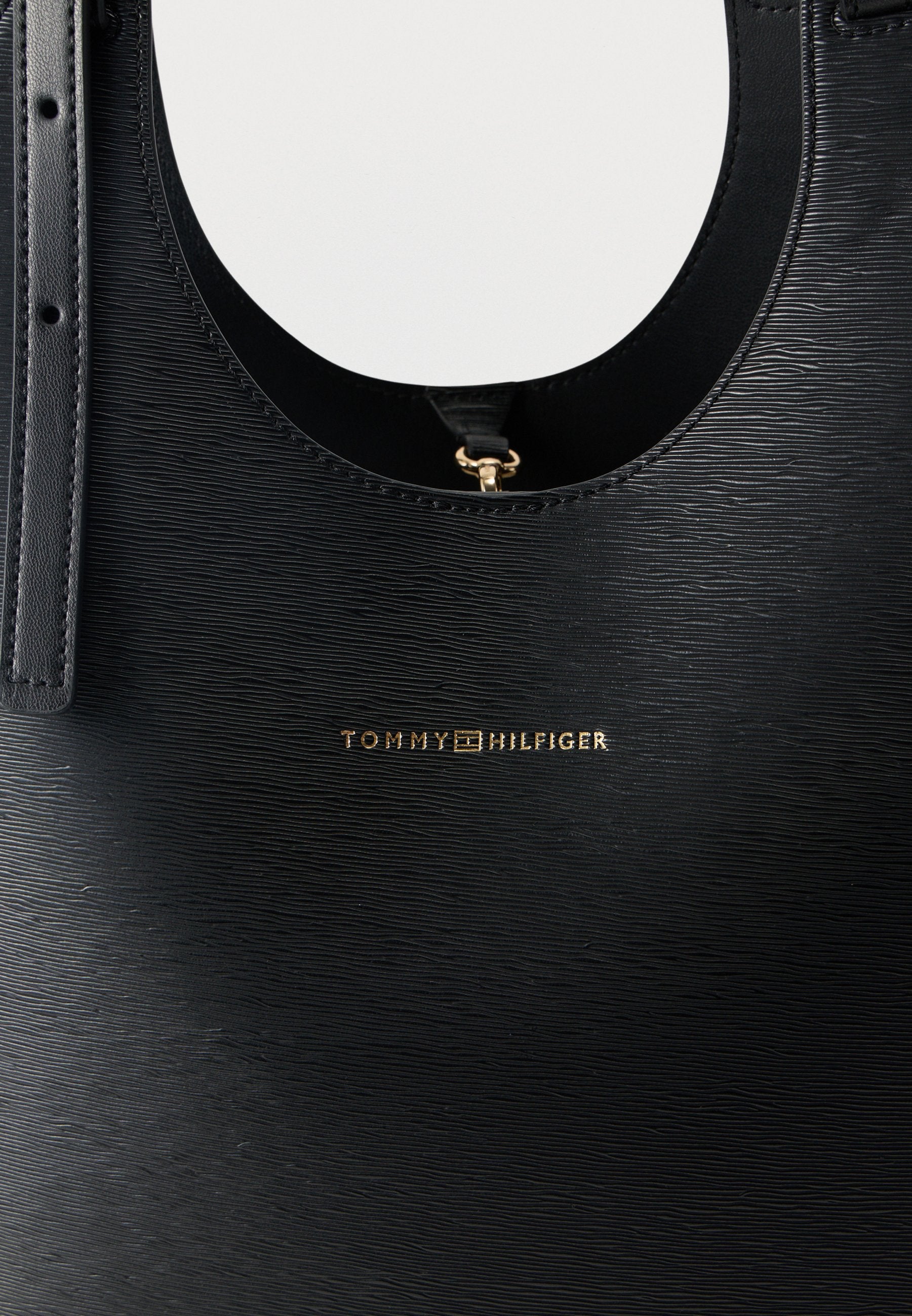 METALLIC LOGO TOTE BAG - Tote bag - black