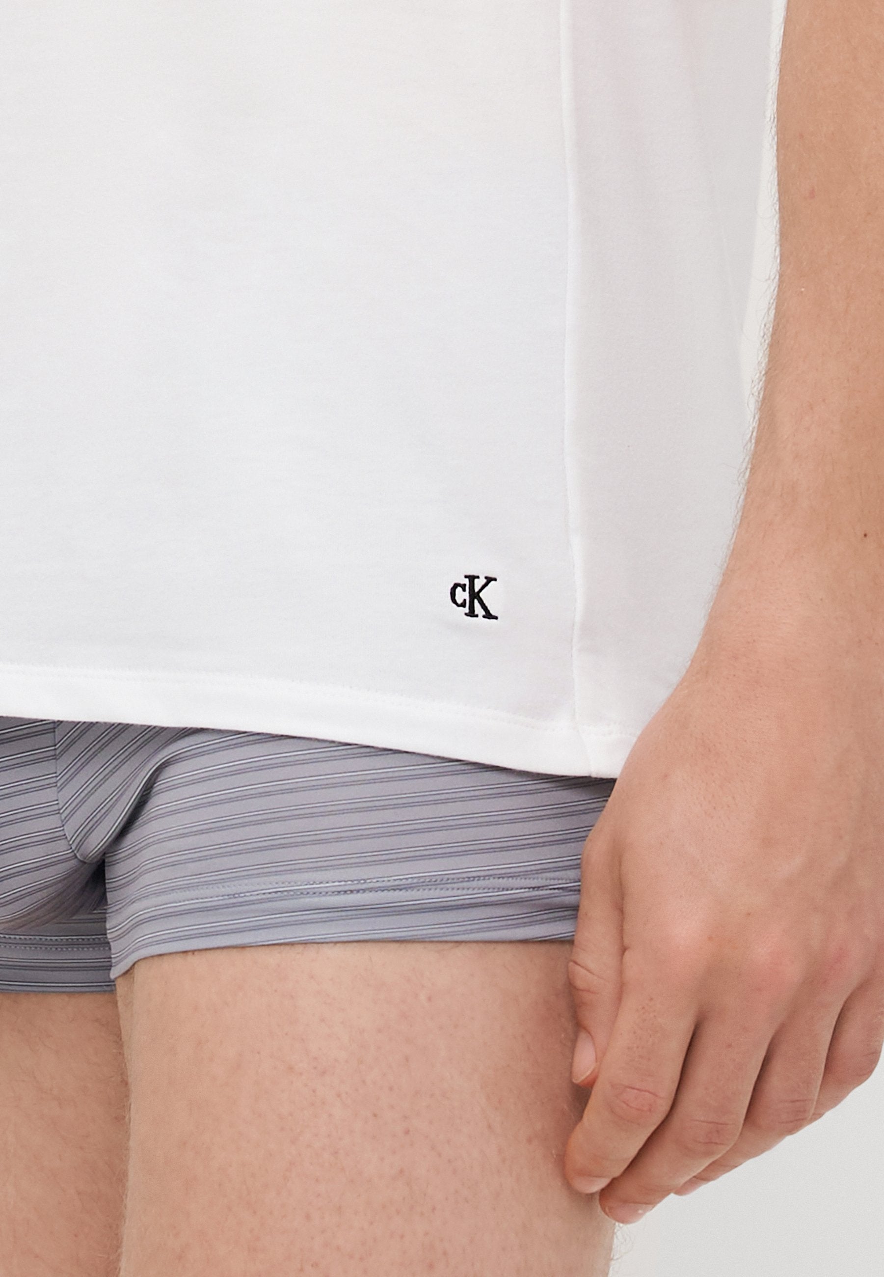 3 PACK V-NECK T-SHIRT COTTON MICROFIBER STRETCH - Undershirt - white