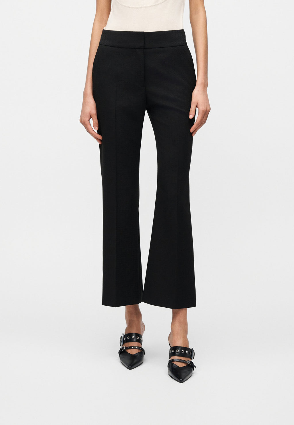 HOVANIA - Trousers - black