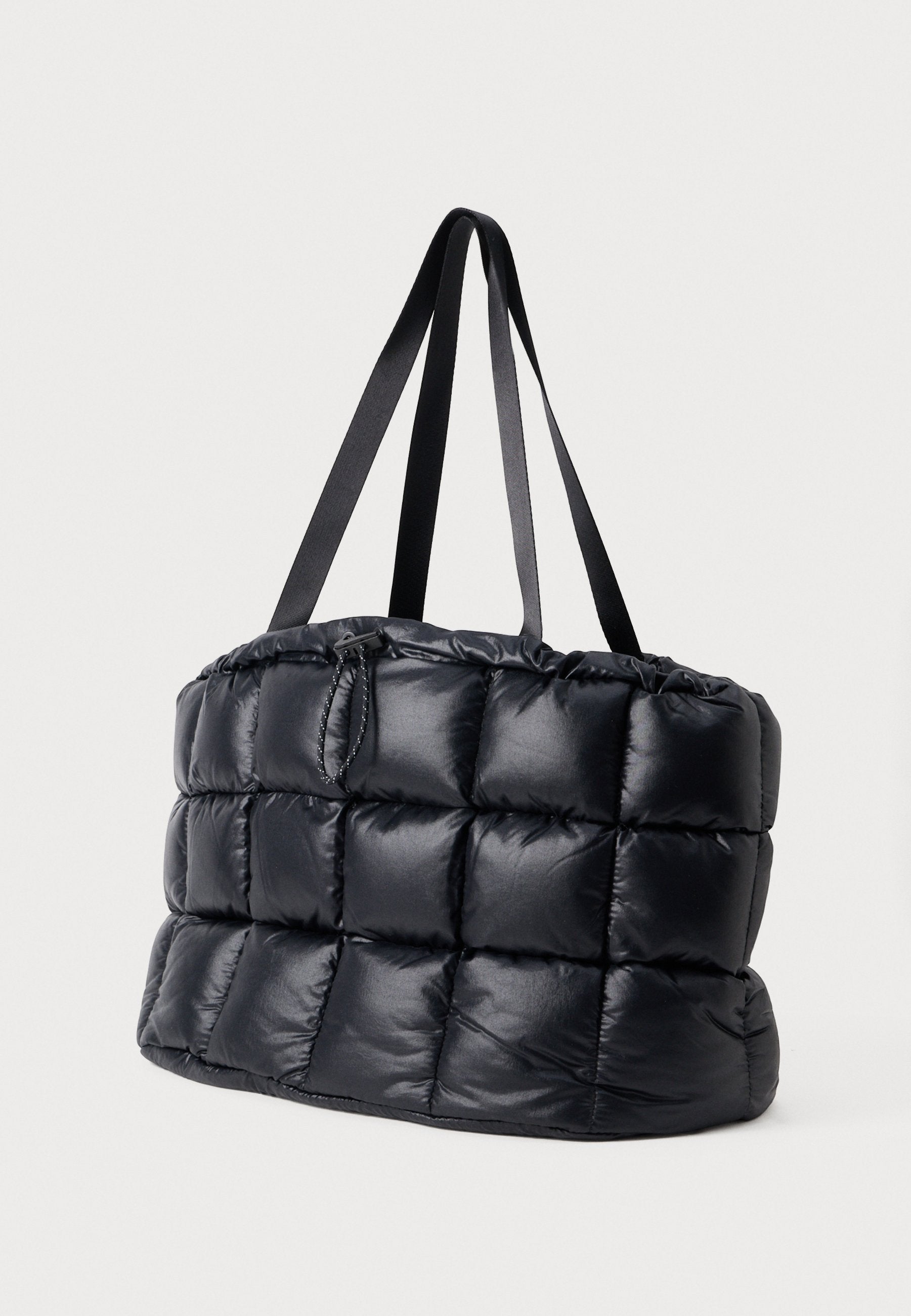 PUFFLE TOTE - Tote bag - black/grey