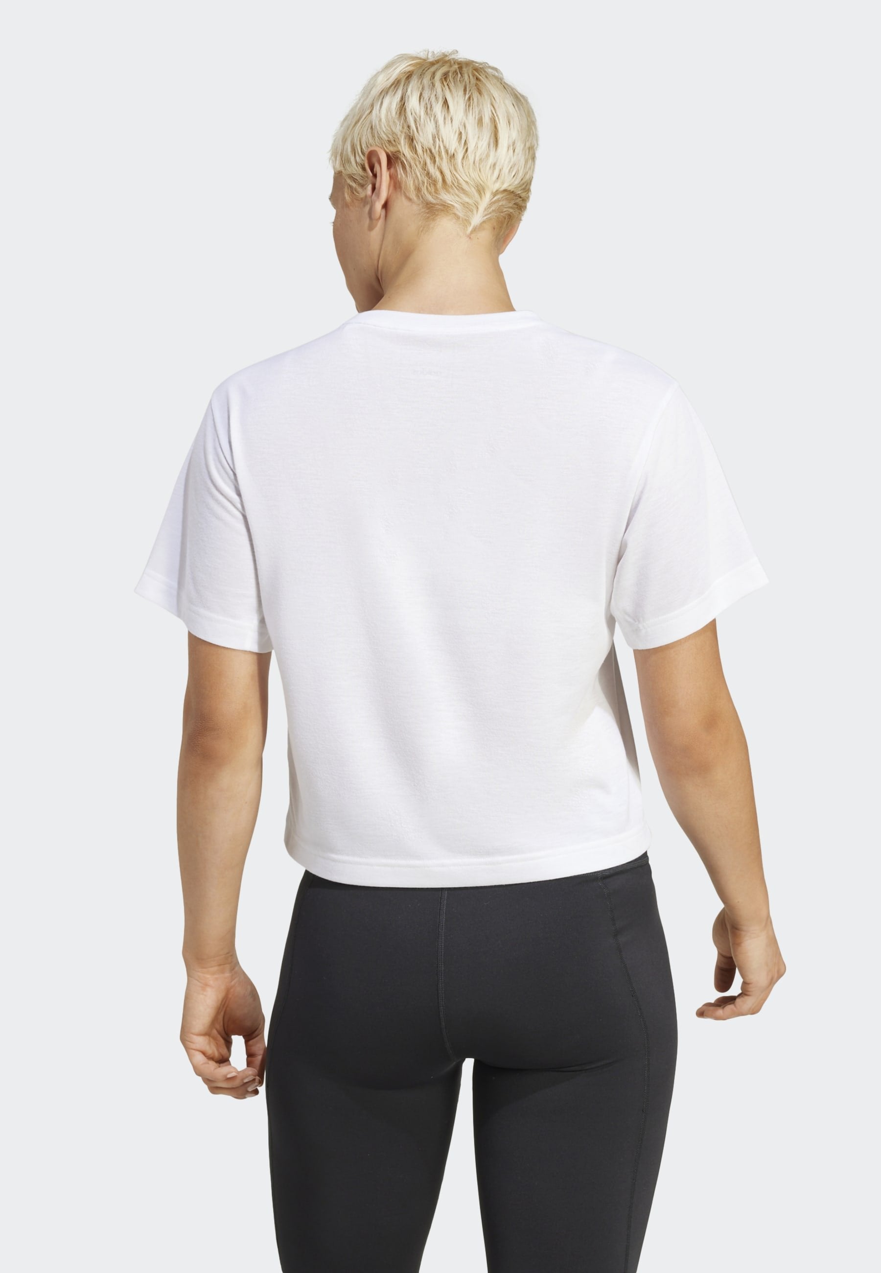 ADIDAS WORKOUT ESSENTIALS BIG PERFORMANCE LOGO TRAINING - Print T-shirt - white
