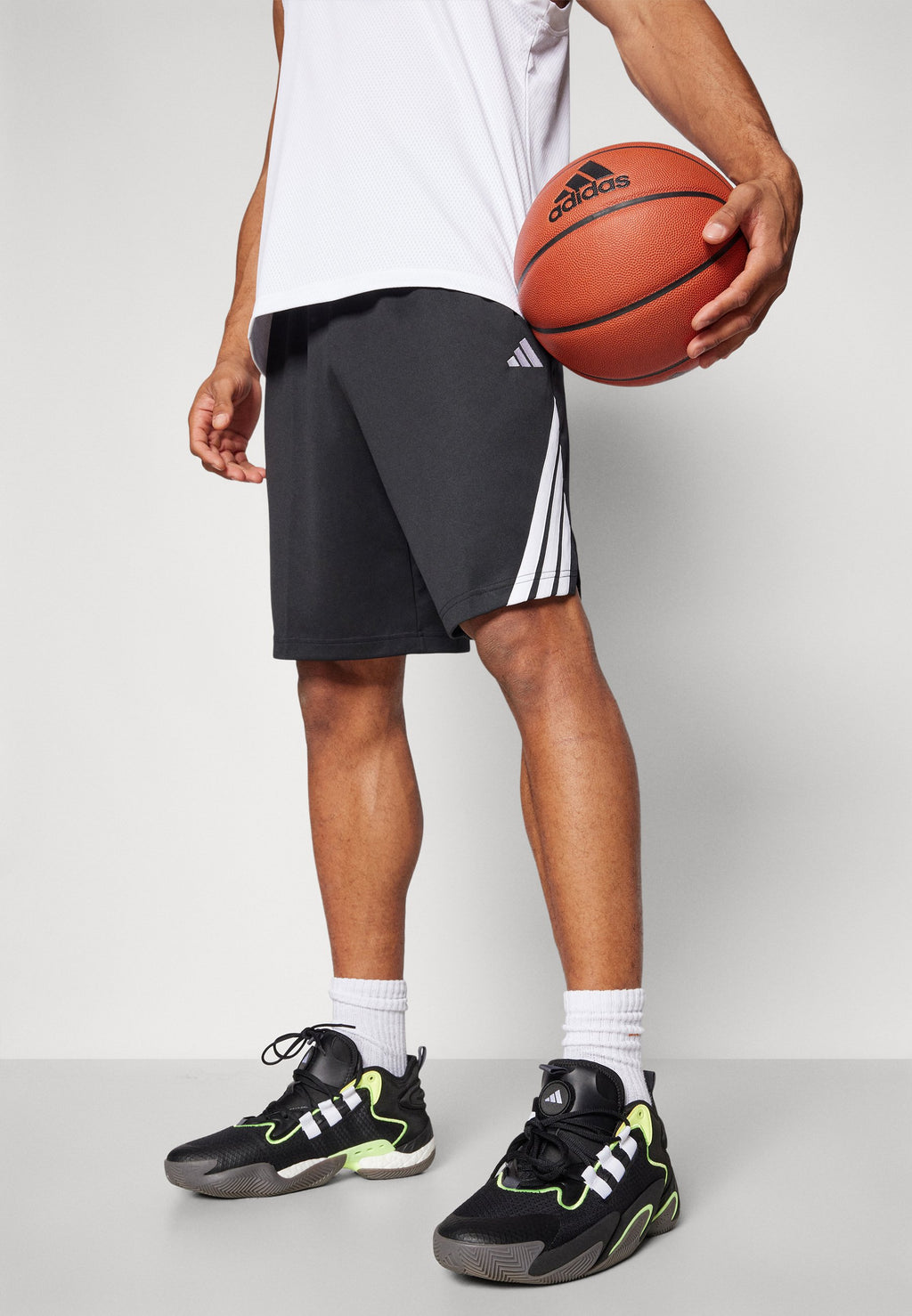 3-STRIPES   - Sports shorts - black white