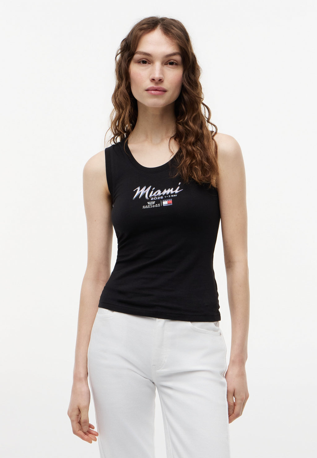 تي شيرت TH X CADILLAC FORMULA 1 TEAM MIAMI - توب - أسود