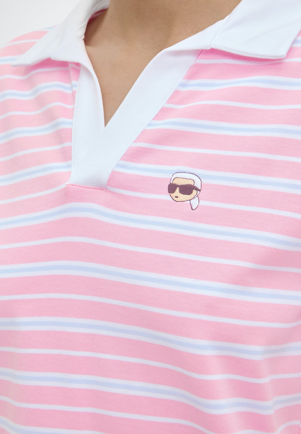 IKON STRIPE - Polo shirt - blue/lilac