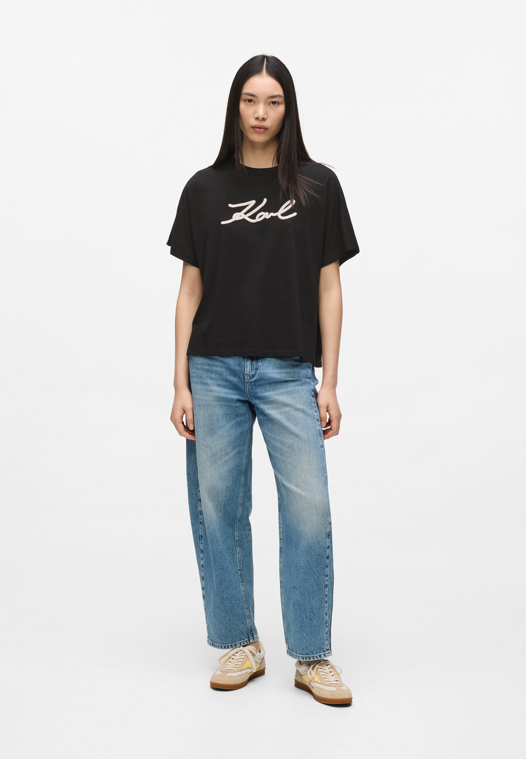 ROPE LOGO - Print T-shirt - black