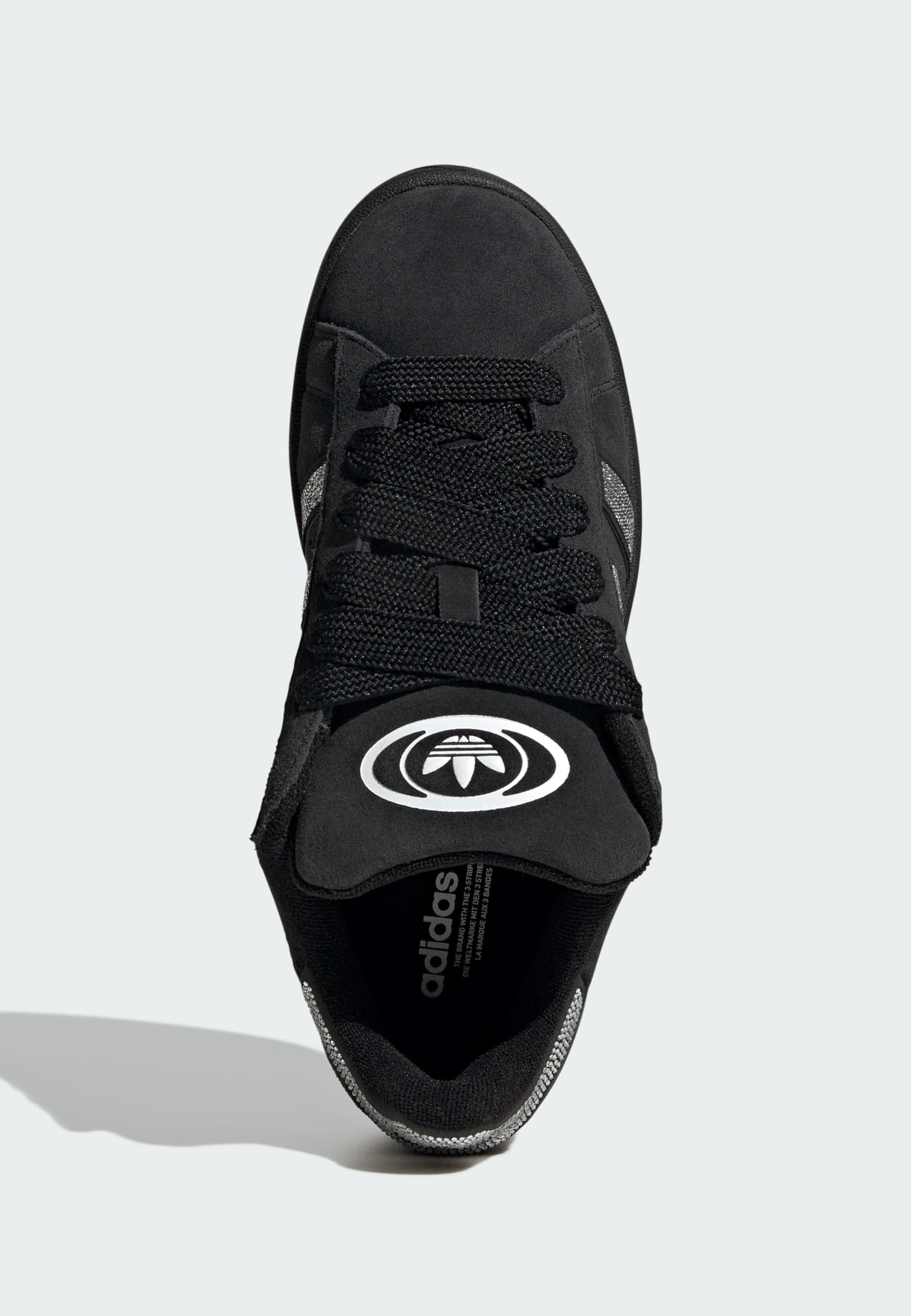 CAMPUS 00S W RHINESTONE - Trainers - core black silver met ftwr white