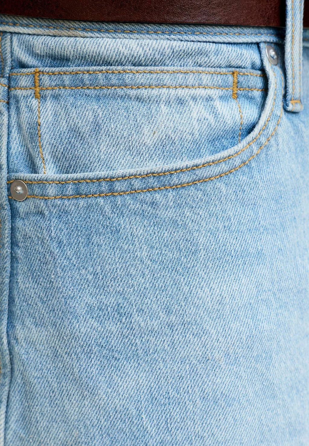 Barrel fit JJIJOEY JJCREW NS 870 ST LN - Baggy Jeans - blue denim