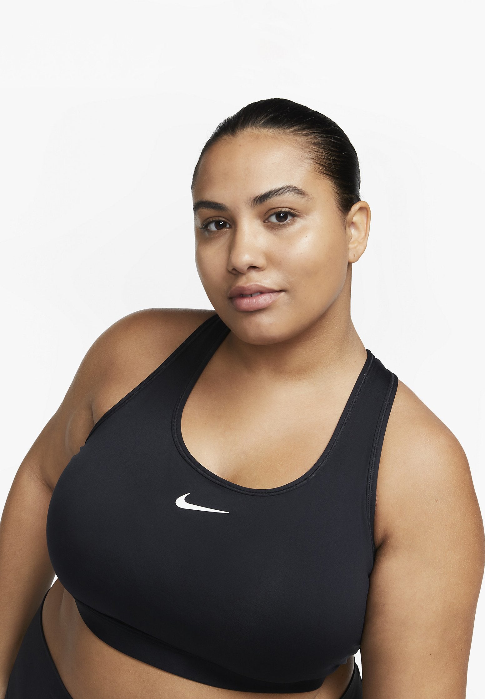 SPORTS BRA - Medium support sports bra - black white