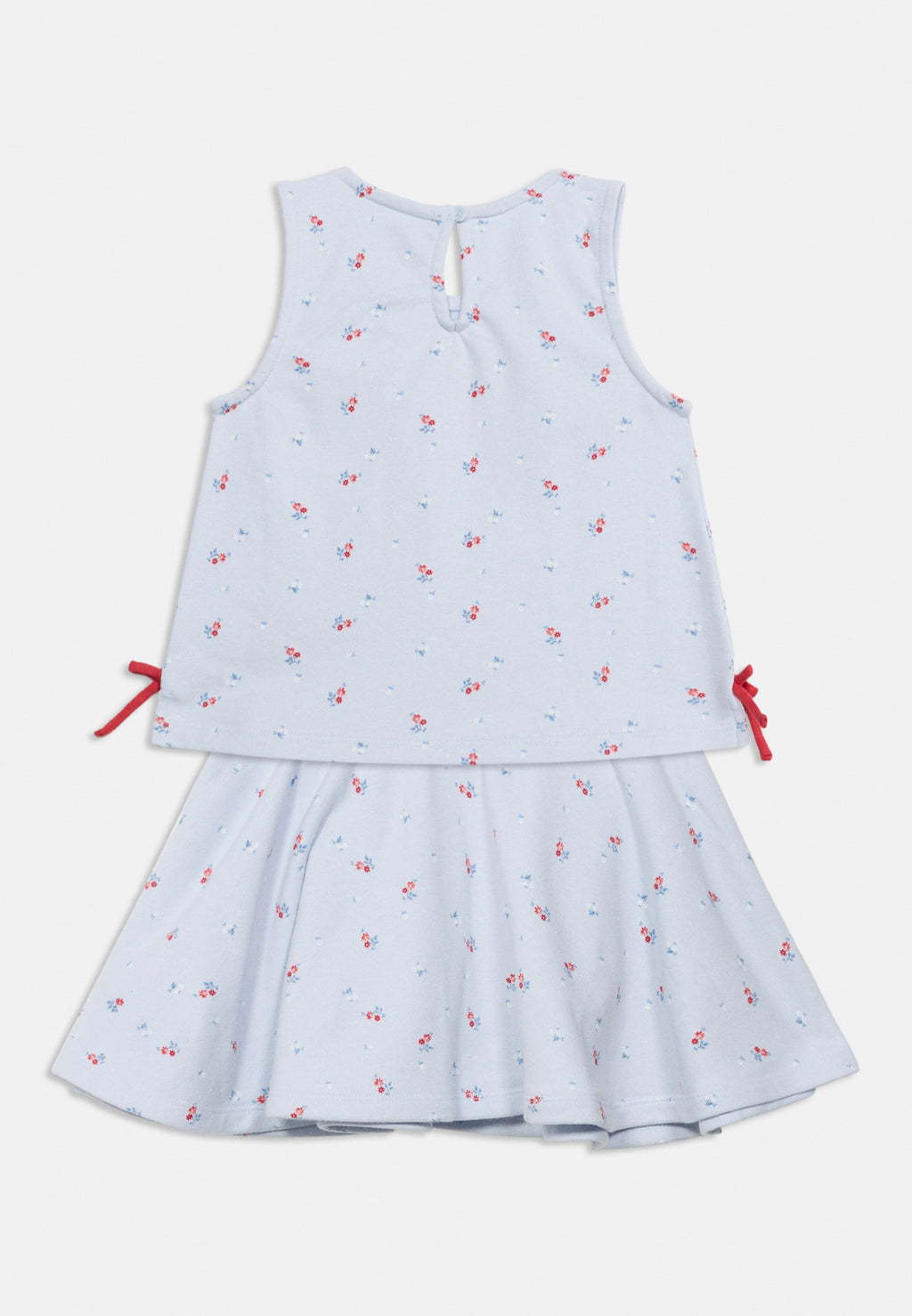 BOW TANK SKORT SET - Mini skirt - serene blue