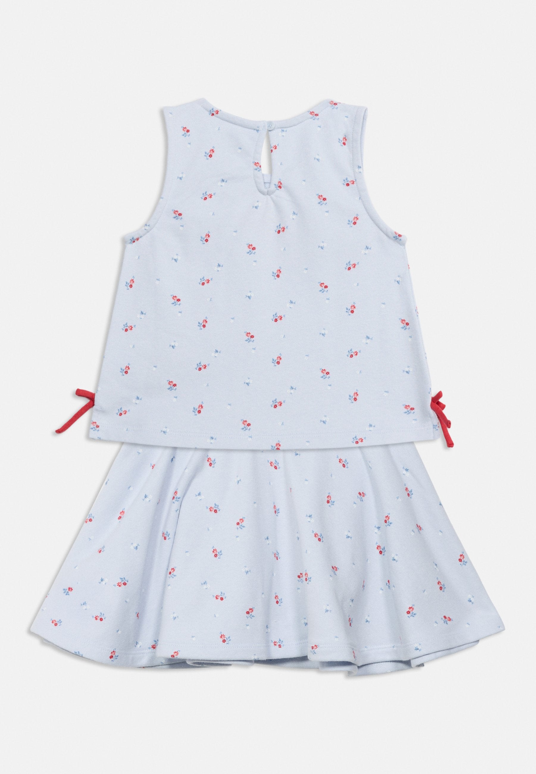 BOW TANK SKORT SET - Mini skirt - serene blue