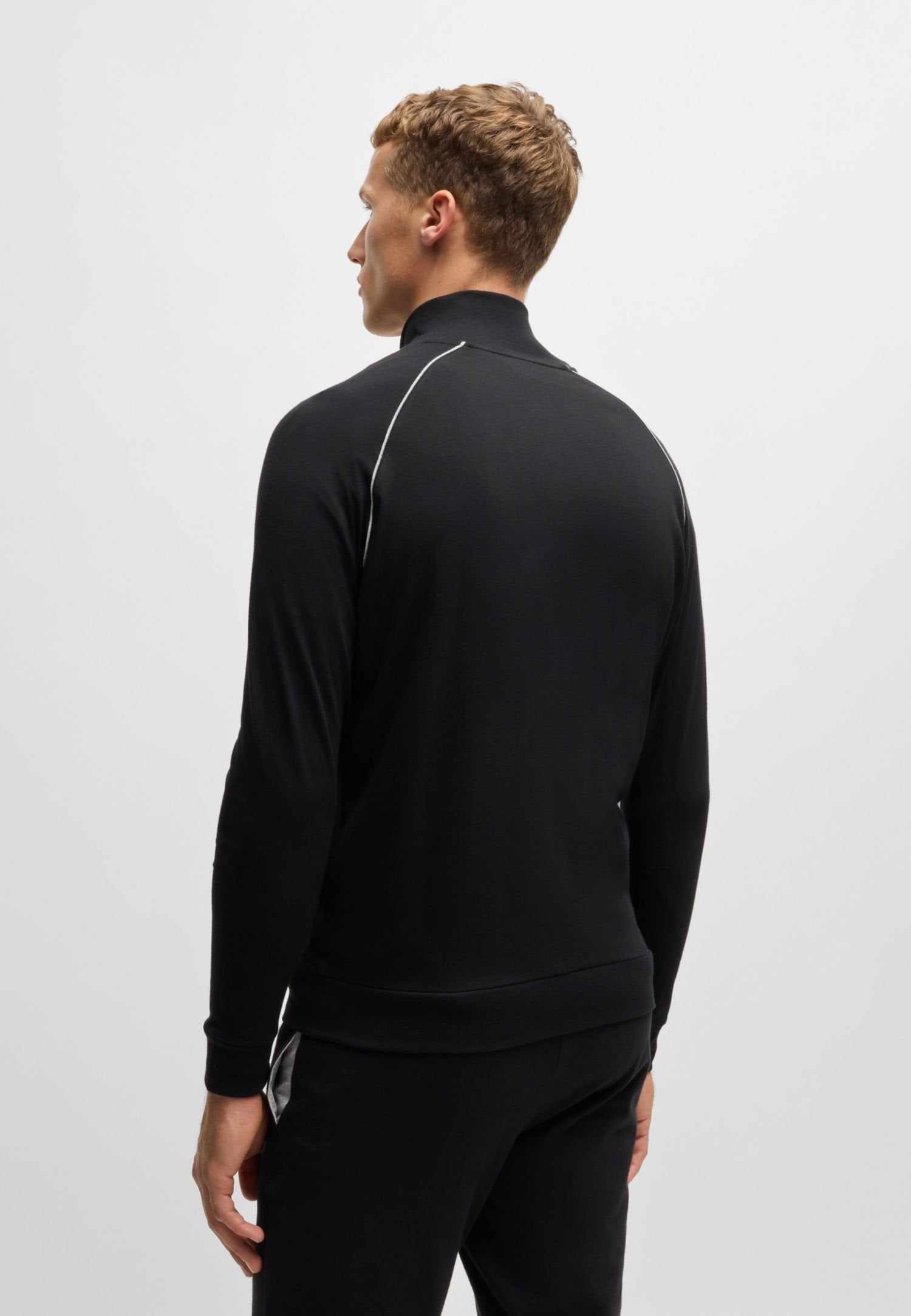 MIX & MATCH ZIPPER , STRETCH - Zip-up sweatshirt - schwarz