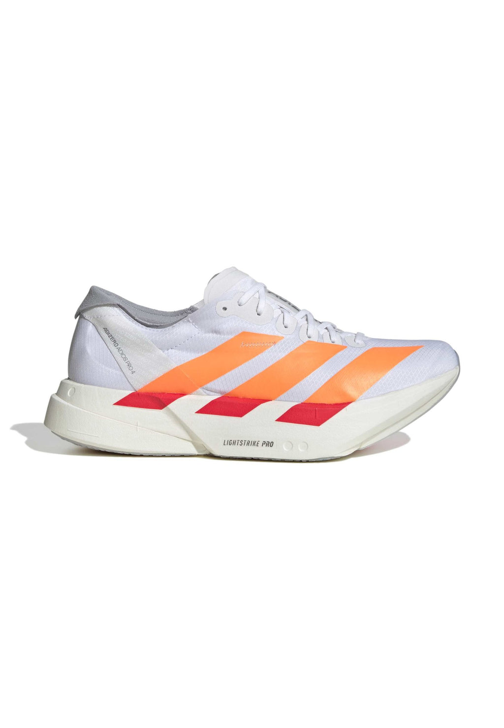 ADIZERO ADIOS PRO 4 - Road running shoes - cloud white   lucid orange   lucid red