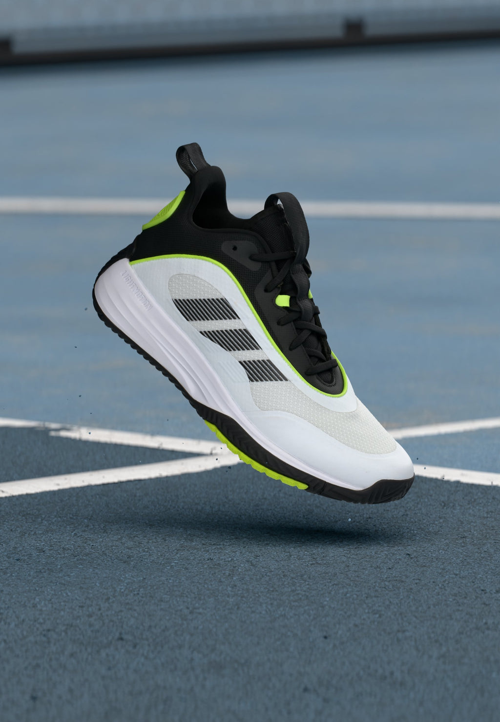 OWNTHEGAME 3.0 UNISEX - Basketball shoes - footwear white/core black/lucid lemon