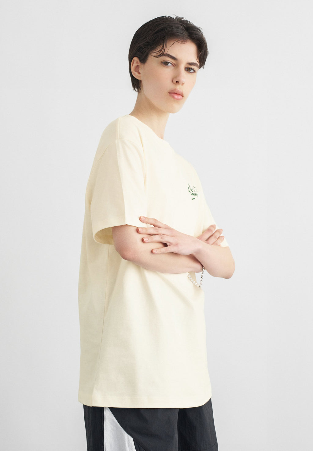 Basic T-shirt - pale ivory
