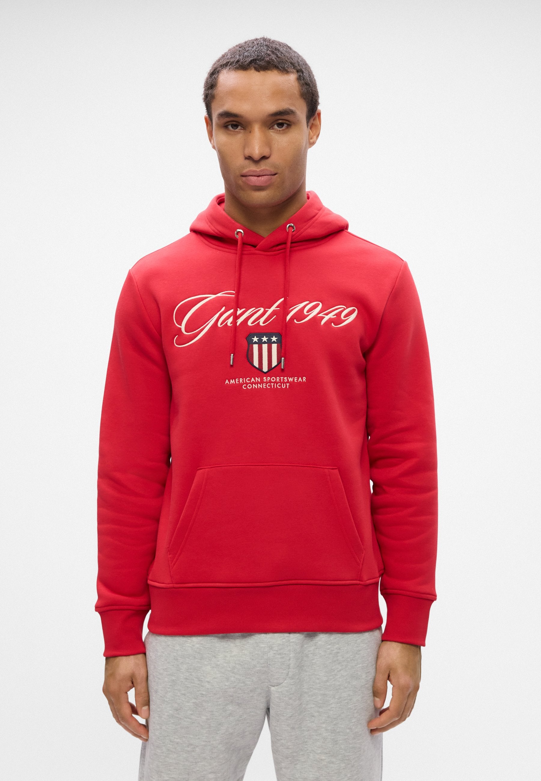 GRAPHIC HOODIE - Hoodie - ruby red