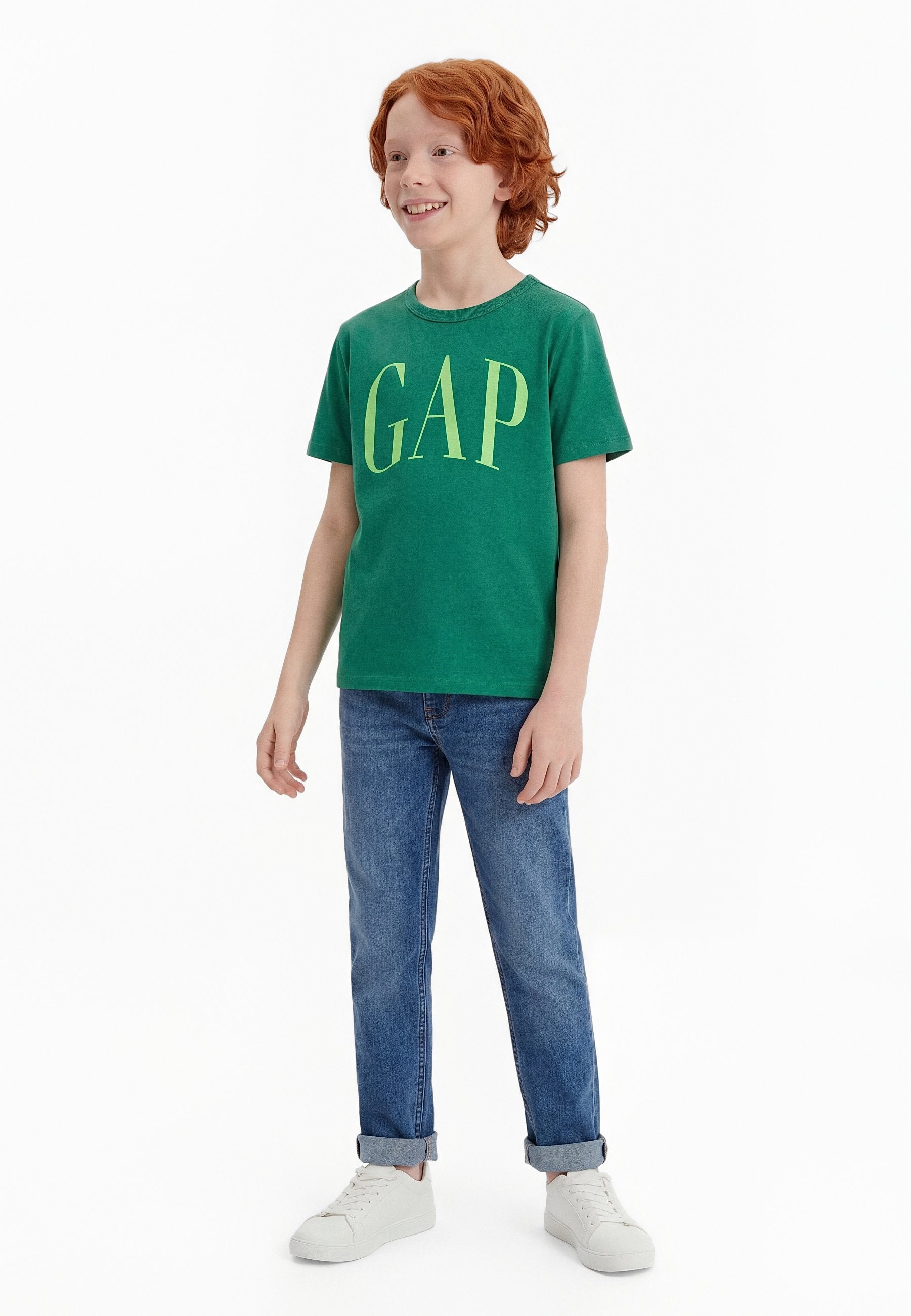 LOGO ARCH TEE BOYS - Print T-shirt - irish clover